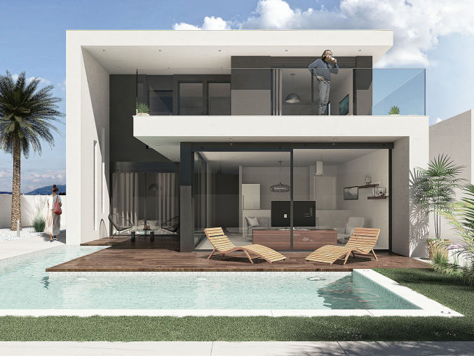 In Sucina next to the town center where you will find everything you need. Build on a spacious plot between 340 and 442 sqm  starting from 279.950 €